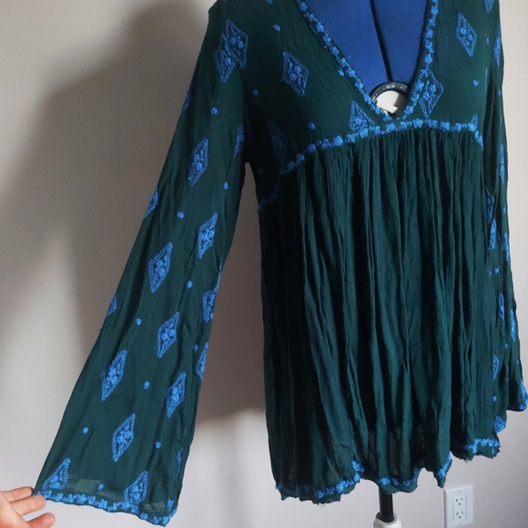 Free People diamond embroidered tunic XS - Picture 4 of 13